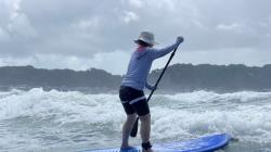 8/7  AM SUP(サップ、スタンドアップパドル)体験スクール付きレンタル   鎌倉ハイサーフ 