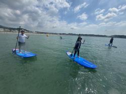 8/10  AM SUP(サップ、スタンドアップパドル)体験スクール付きレンタル  鎌倉ハイサーフ 
