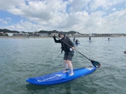 8/10  AM SUP(サップ、スタンドアップパドル)体験スクール付きレンタル  鎌倉ハイサーフ 