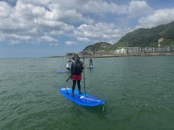 8/10  AM SUP(サップ、スタンドアップパドル)体験スクール付きレンタル  鎌倉ハイサーフ 