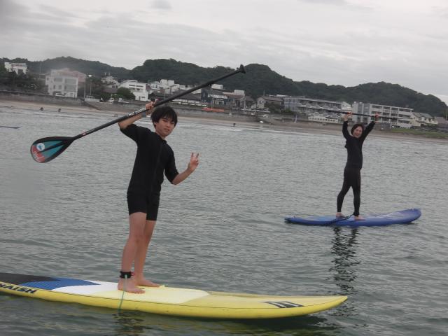 8/11 AM SUP(サップ、スタンドアップパドル)体験スクール付きレンタル   鎌倉ハイサーフ  