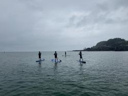 8/13 AM SUP(サップ、スタンドアップパドル)体験スクール付きレンタル  鎌倉ハイサーフ 