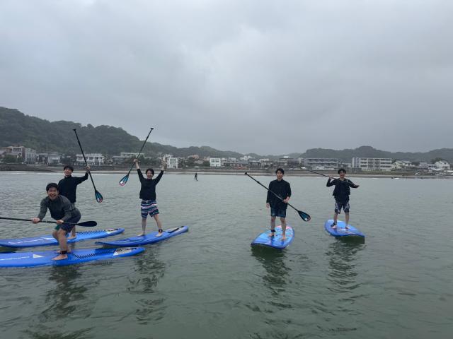 8/13 AM SUP(サップ、スタンドアップパドル)体験スクール付きレンタル  鎌倉ハイサーフ 