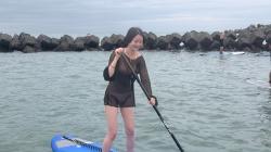 8/29 AM  SUP(サップ、スタンドアップパドル)体験スクール付きレンタル  鎌倉ハイサーフ