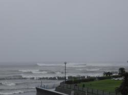 ８／２２　今日の波　台風９号　由比ケ浜