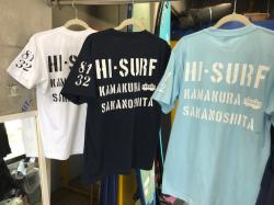 HI-SURF　Tシャツ　￥２５００−